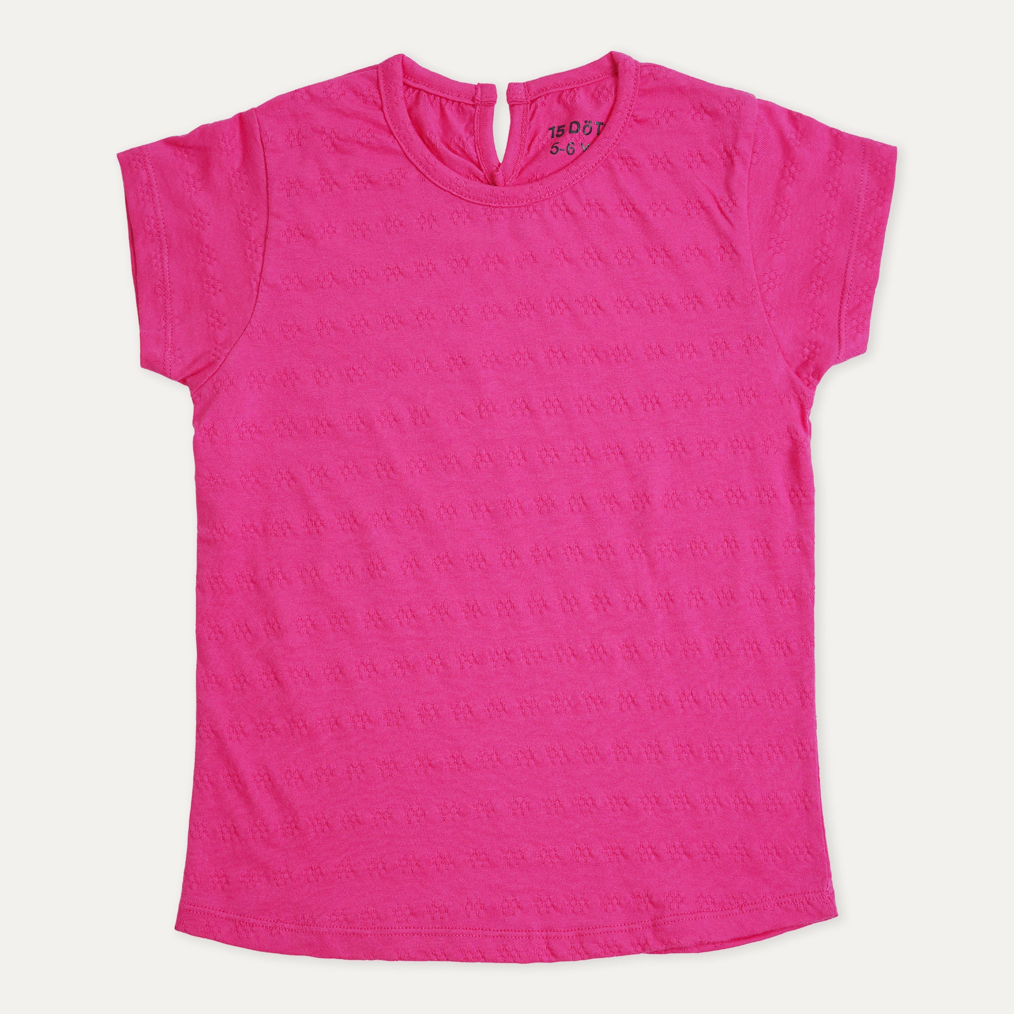 GIRLS PINK TEXTURE TOP