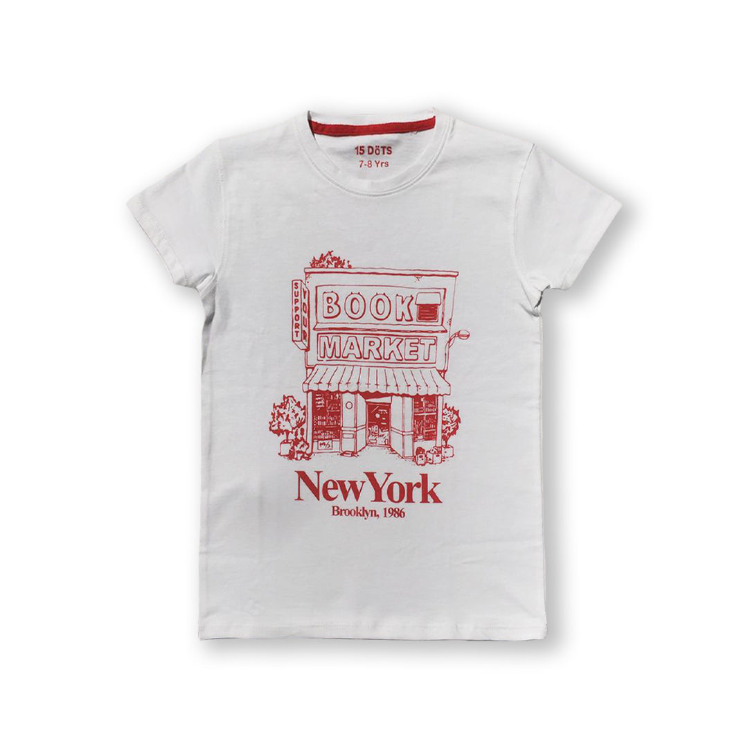GIRLS WHITE NY TEE