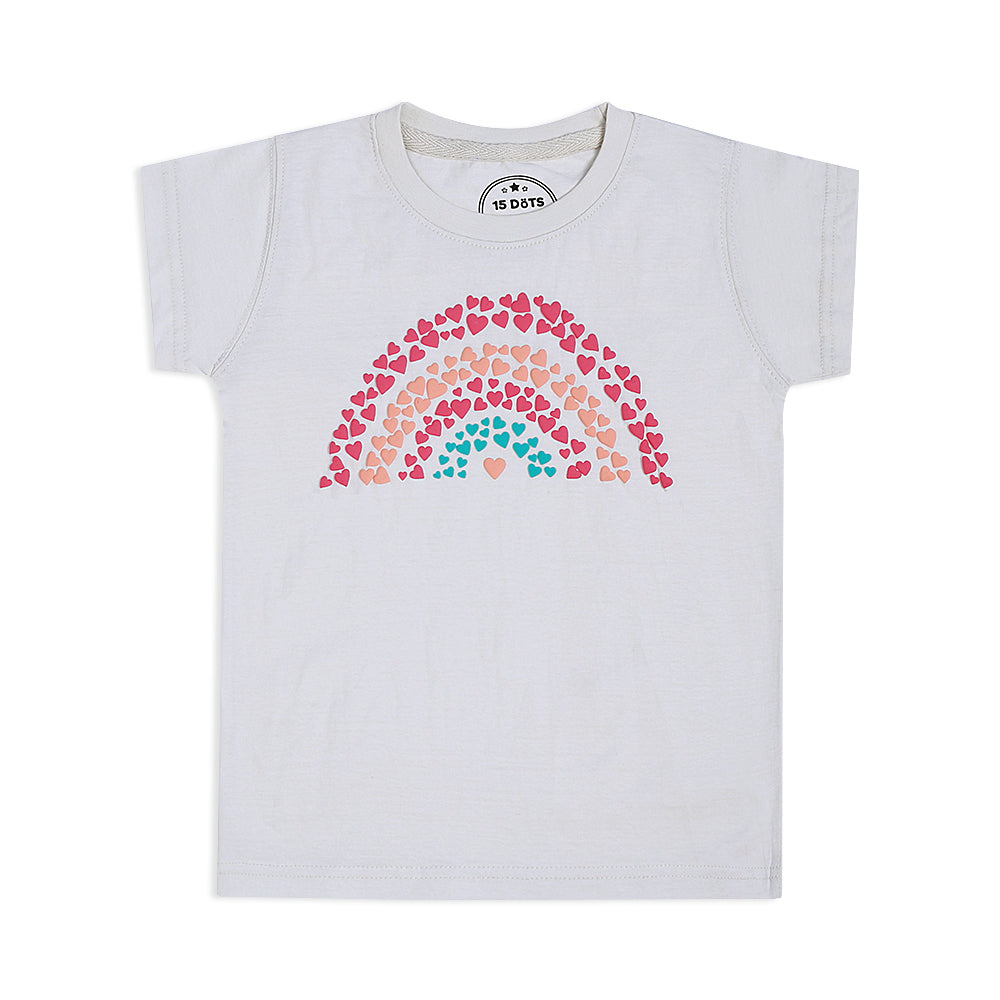 Rainbow Girls White Tee